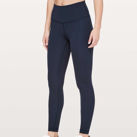 Lululemon Dark Blue Wunder Under High Rise Leggings - Picture 1 of 5